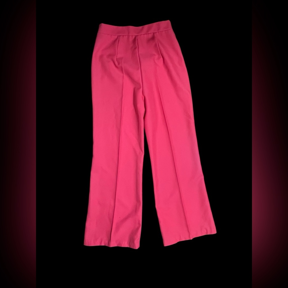 1970’s Vintage Coral Wide-Leg Maternity Pants